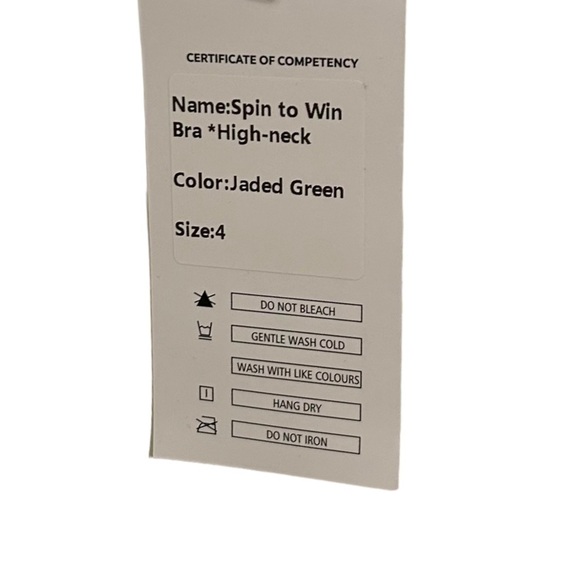 BARE Spin to Win High Neck Sports Bra- Jade Green - Picture 6 of 10